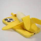 iPhone 13 Pro Max Case Hülle - Lustige Spass Hülle 3D Banane - Gelb