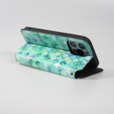 Fourre iPhone 13 Pro - Flip mosaïque orientale avec rangement pour cartes de crédit, billet, carte SIM