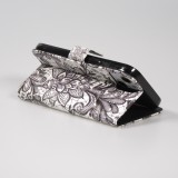 Fourre iPhone 14 - Flip - Black & White Mandala - Blanc