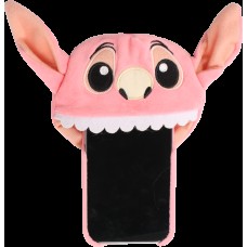 Fourre iPhone 14 Pro - Coque amusante 3D Adorable monstre en peluche avec capuchon de bouche - Rose