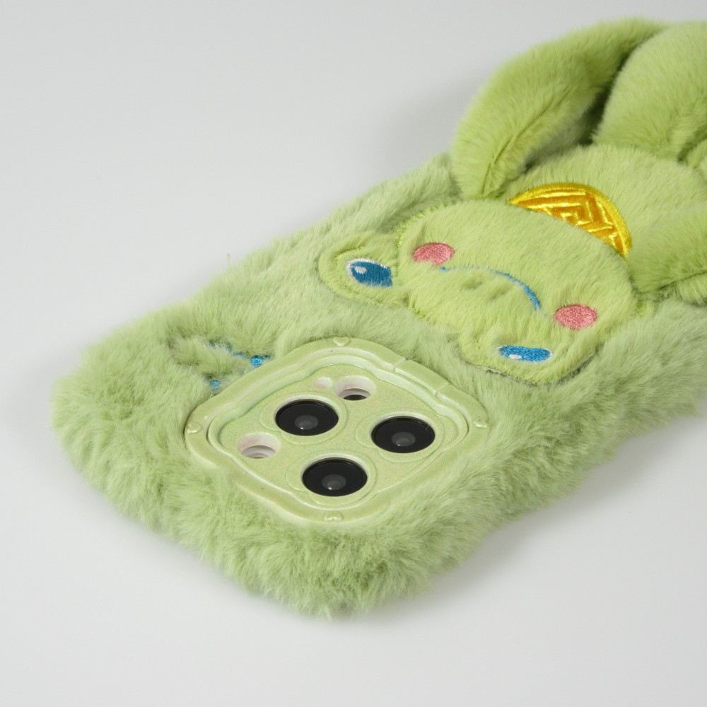 Fourre iPhone 14 Pro - Coque amusante 3D grenouille avec bras longs - Vert