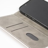 Fourre iPhone 14 Pro Max - Flip - Cat blue eyes - Blanc
