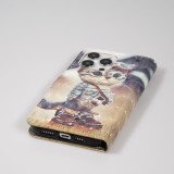 Fourre iPhone 14 Pro Max - Flip - Explorer kitten - Beige