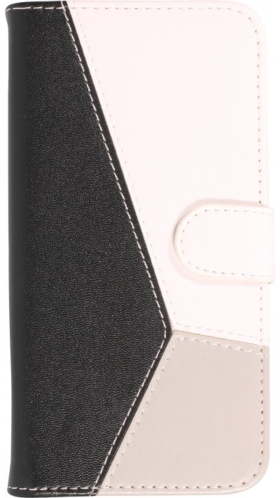 Fourre iPhone 14 Pro - Flip Géometrique - Noir & blanc
