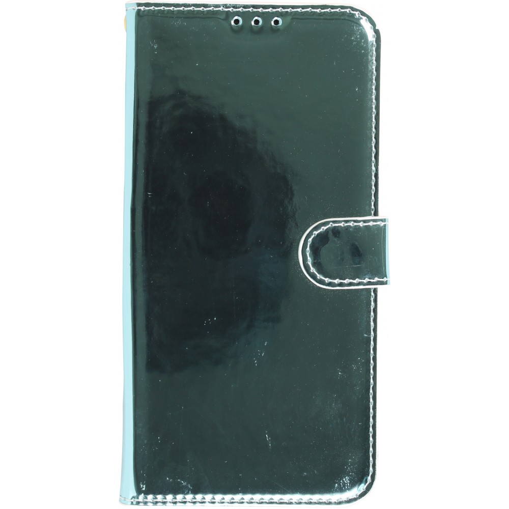 iPhone 14 Pro Max Case Hülle - Flip Glatt brilliant glänzend & reflektierend mit Schlaufe - Deep Ocean