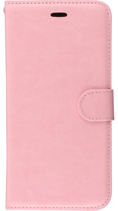 Fourre Samsung Galaxy S10 - Premium Flip cuir lisse porte-cartes - Rose clair