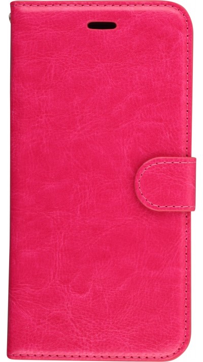 Fourre Samsung Galaxy S10 - Premium Flip cuir lisse porte-cartes - Rose foncé
