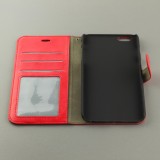 Fourre iPhone 6 Plus / 6s Plus - Premium Flip cuir lisse porte-cartes - Rouge