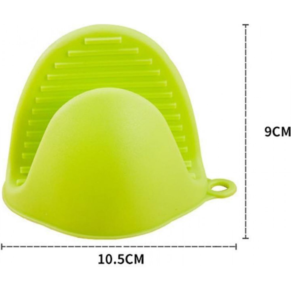 Gants de protection en silicone résistant à la chaleur de taille universelle pour le four - Rose