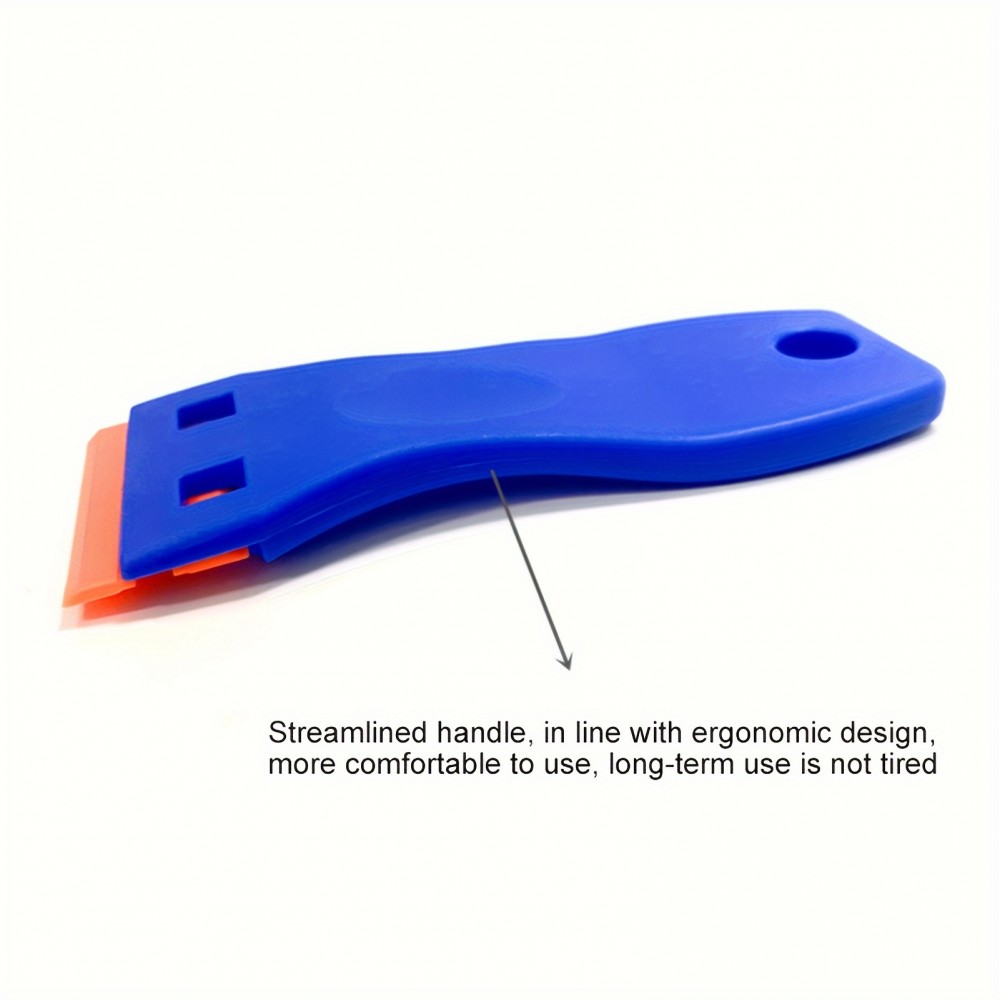 Grattoir en plastique pour vignette voiture - Bleu