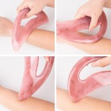 Gua Sha jambes et corps - Outil de massage pour relaxation et détoxification - Rose