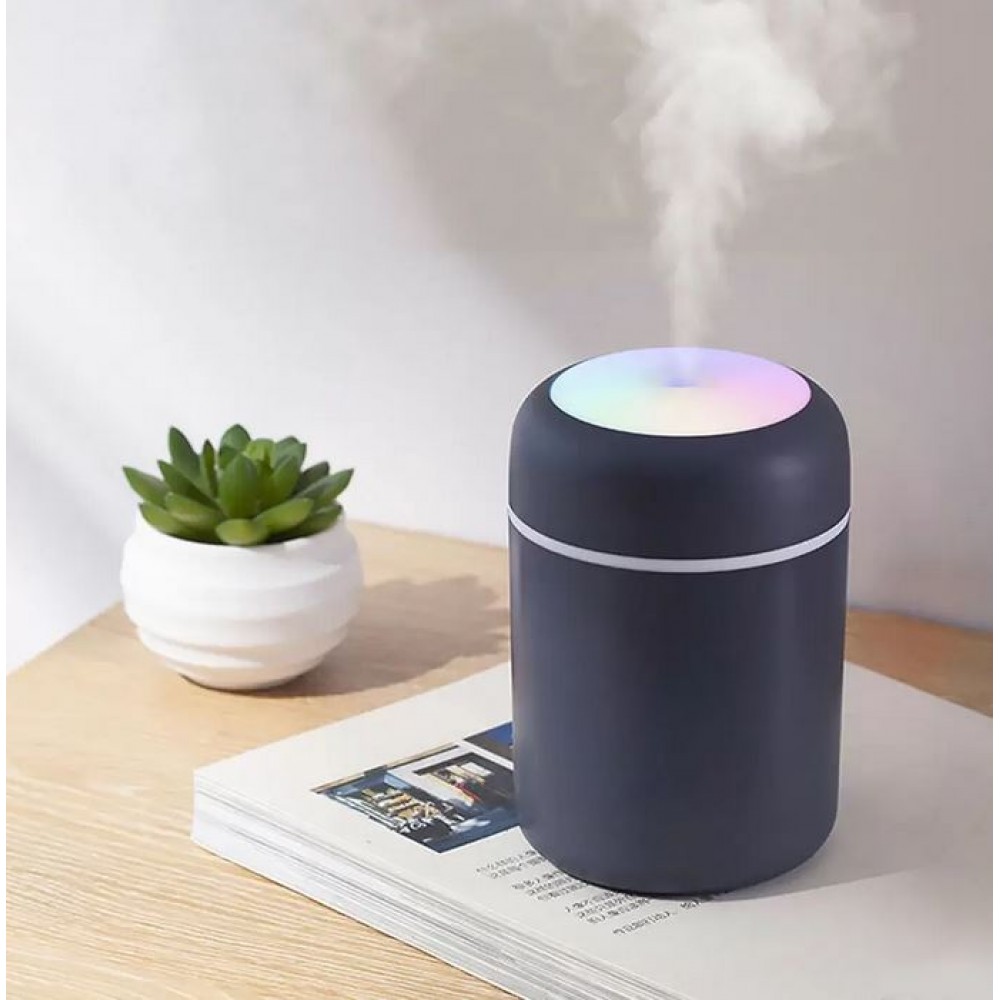 H2O Humidifier Luftbefeuchter kompakt inkl. multicolor LED Licht - Schwarz