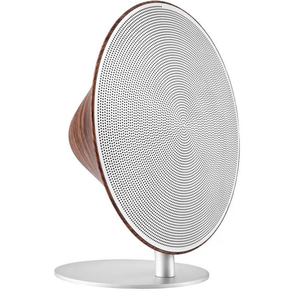 Haut-parleur stylé 5W - Mini enceinte sans-fil Bluetooth en bois - Brun