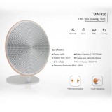 Haut-parleur stylé 5W - Mini enceinte sans-fil Bluetooth en bois - Brun