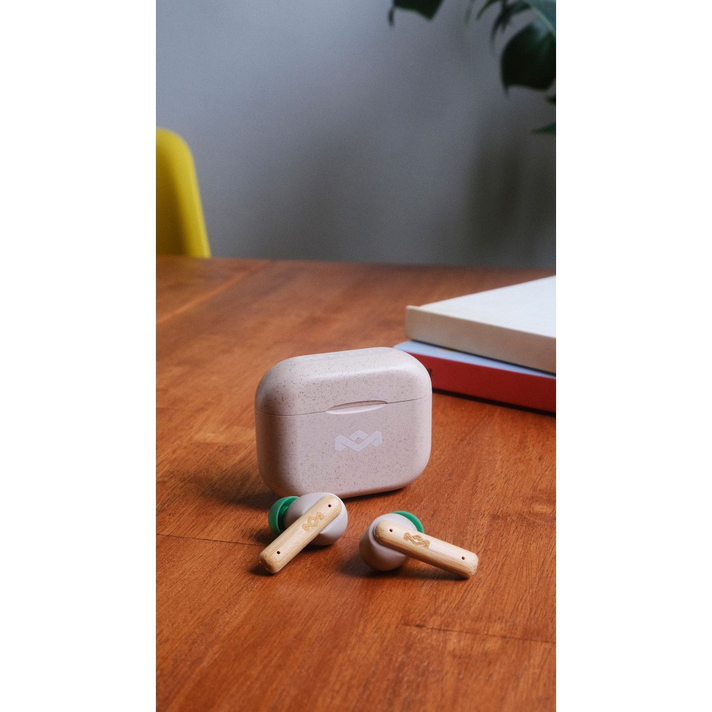 House of Marley Little Birds Bluetooth 5.3 TWS In-Ear écouteurs sans fil Bamboo - Beige