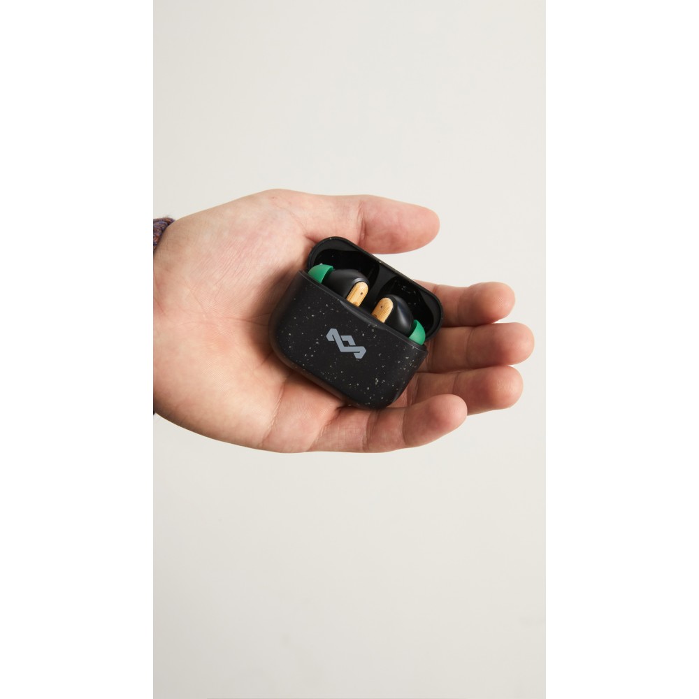 House of Marley Little Birds Bluetooth 5.3 TWS In-Ear écouteurs sans fil Bamboo - Noir