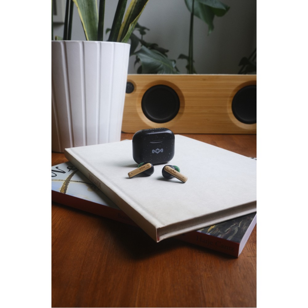 House of Marley Little Birds Bluetooth 5.3 TWS In-Ear écouteurs sans fil Bamboo - Noir