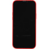 Housse iPhone 15 - Coque en silicone souple avec MagSafe et protection pour caméra - Rouge