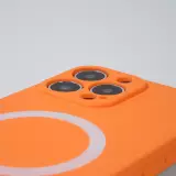 iPhone 13 Pro Max Case Hülle - Soft-Shell silikon cover mit MagSafe und Kameraschutz - Orange