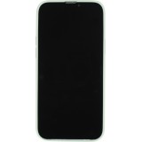 Housse iPhone 15 - Coque en silicone souple avec MagSafe et protection pour caméra - Vert clair