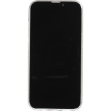 Housse iPhone 13 Pro Max - Cover silicone flexible funny cartoon seins tattoo - Transparent