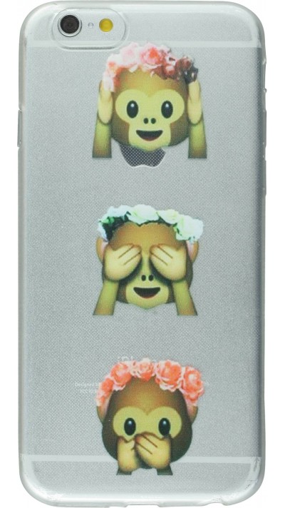 Hülle iPhone 6/6s - Emoji 3 monkey
