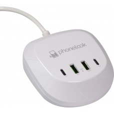 Hub de charge multiple USB-A / USB-C 40W PhoneLook - Blanc