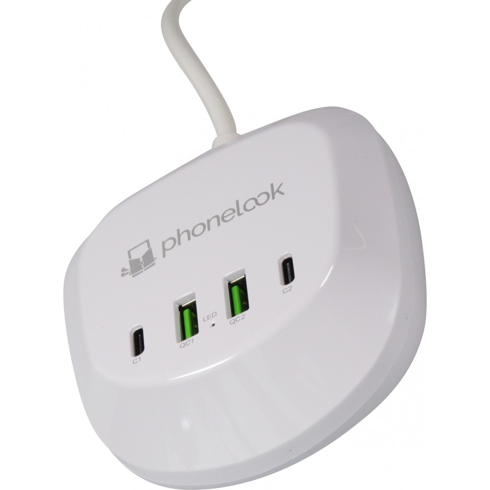 Hub de charge multiple USB-A / USB-C 40W PhoneLook - Blanc