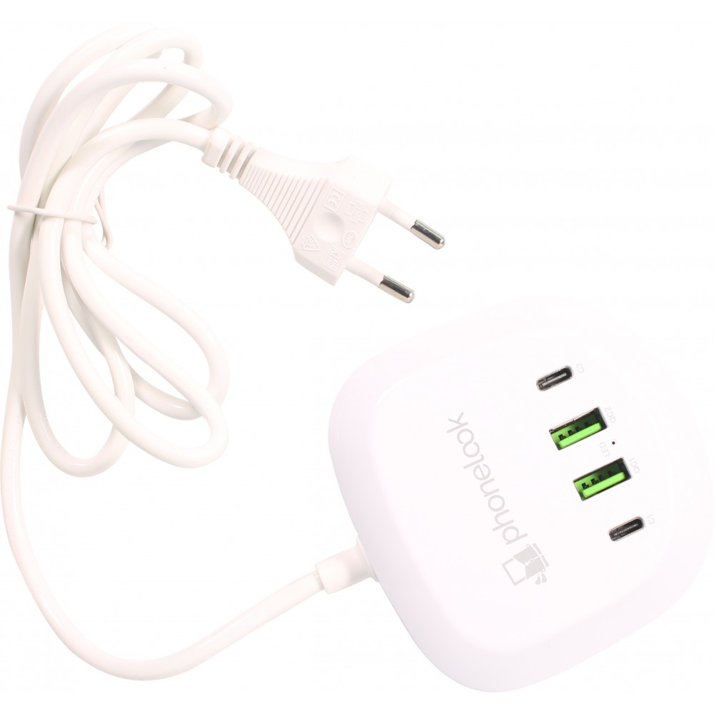 Hub de charge multiple USB-A / USB-C 40W PhoneLook - Blanc
