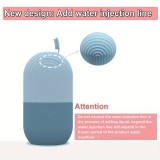 Ice face rouleau de massage facial cryothérapie en silicone outil de soin et massage de la peau - Rouge