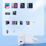 JOYROOM Mini chargeur USB-C 20W PowerDelivery fast charger + câble de charge USB-C vers Lightning - Noir