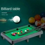 Jeu de billard miniature en plastique pour la maison avec 11 boules et 2 queues de billard