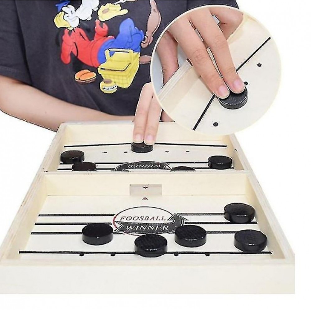 Foosball Tischspiel Hockey für unterhaltsame Spieleabende 1vs1 aus Holz