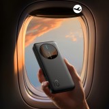 Joyroom Powerbank 3 en 1 avec capacit&eacute; de 10000mAh clean Design 2x USB-A 2.4 & 1x USB-C (In+Out) - Noir