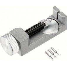Kit de r&eacute;glage montre avec extracteur de goupille et outils de r&eacute;paration pour bracelet en m&eacute;tal - Argent