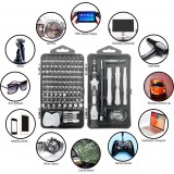 Kit de tournevis multifonction 115 en 1 avec embouts spéciaux et aimantation forte - Boite à outil professionnelle