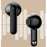 Lenovo LP8 Pro Ecouteurs Bluetooth sans fil In-Ear BT 5.2 avec étui de chargement transparent - Noir