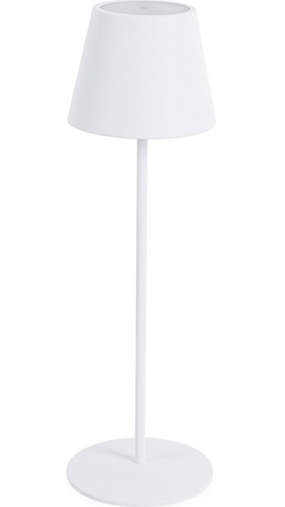 Lampe de table portable design nordique minimaliste en métal - Blanc