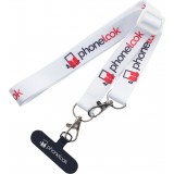 Lani&egrave;re universelle attache-t&eacute;l&eacute;phone tour de cou compatible avec toutes les coques - Blanc