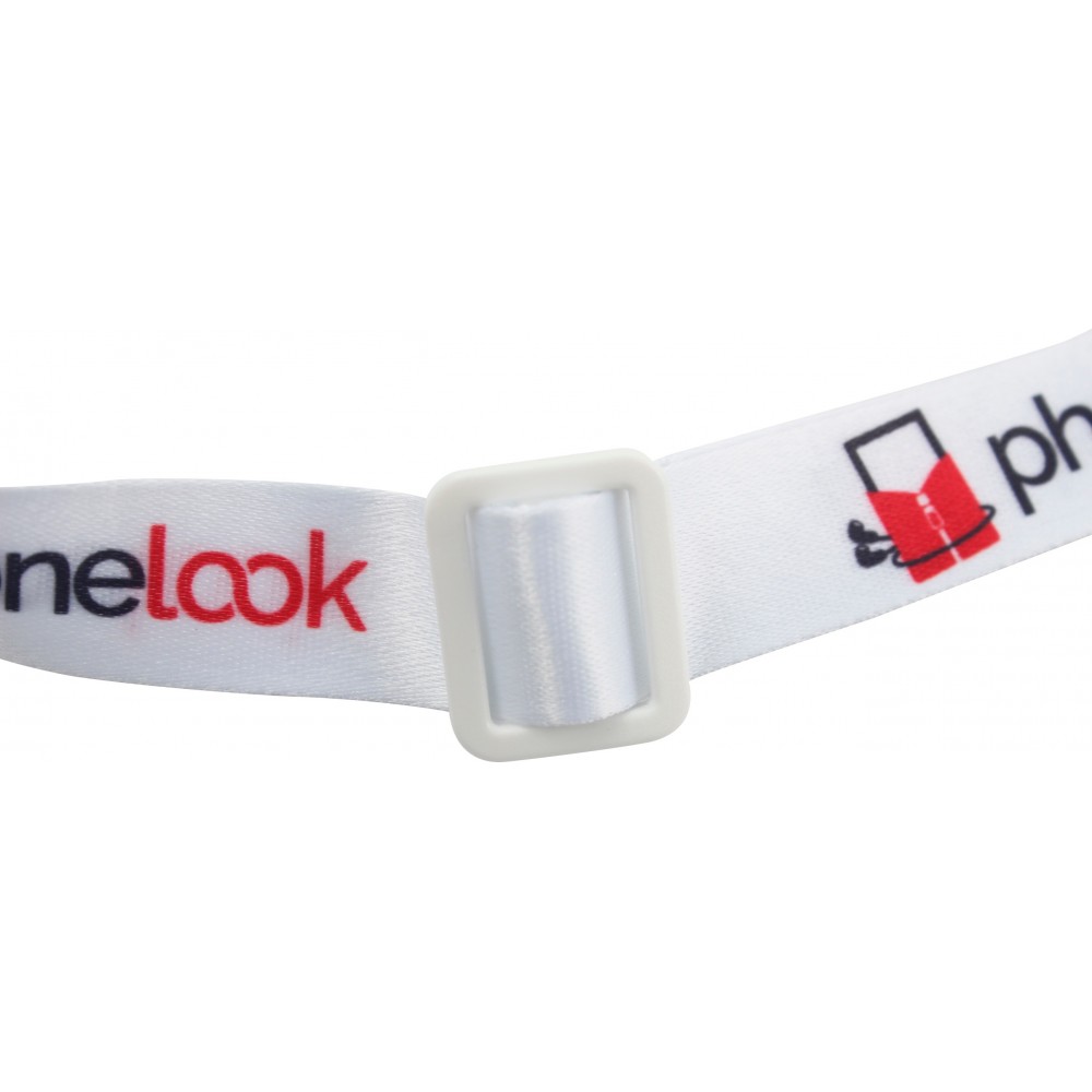 Lani&egrave;re universelle attache-t&eacute;l&eacute;phone tour de cou compatible avec toutes les coques - Blanc