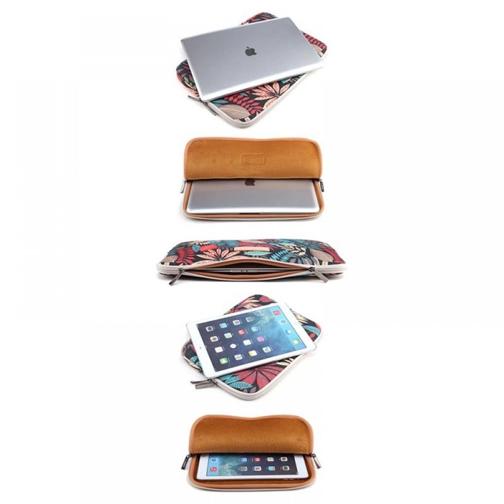 Lisen fourre jungle laptop 13 pouces, ordinateur portable, iPad, macBook - Beige