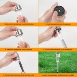 Lot de 10 lampes solaires à LED Ambience pour l'extérieur - Jardin - Balcon - Terrasse