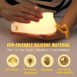 Lumière de nuit veilleuse canard mignon en silicone avec fonction tactile + USB-C - Blanc