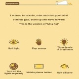 Lumière de nuit veilleuse canard mignon en silicone avec fonction tactile + USB-C - Blanc