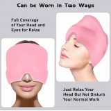 Masque / bonnet universel anti-migraine thérapie froid et chaud pour adulte - Violet