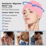 Masque / bonnet universel anti-migraine thérapie froid et chaud pour adulte - Violet