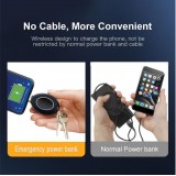 Mini Power Bank emergency porte-clés batterie externe 800mAh (iPhone - Lightning) - Noir