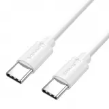 Mini câble chargeur USB-C vers USB-C (50 cm) - PhoneLook - Blanc