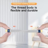 Mini c&acirc;ble plat USB-C PD 240W USB4 40 Gbps 8K@60 Hz compatible Thunderbolt - Gris