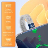 Mini c&acirc;ble plat USB-C PD 240W USB4 40 Gbps 8K@60 Hz compatible Thunderbolt - Gris